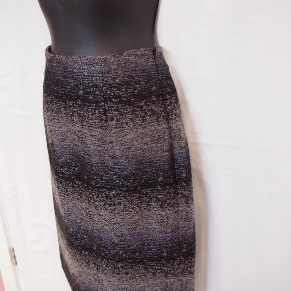 Ports 1961 Metallic Ombre Striped Tweed Skirt- Sz. 0 - Picture 5 of 8